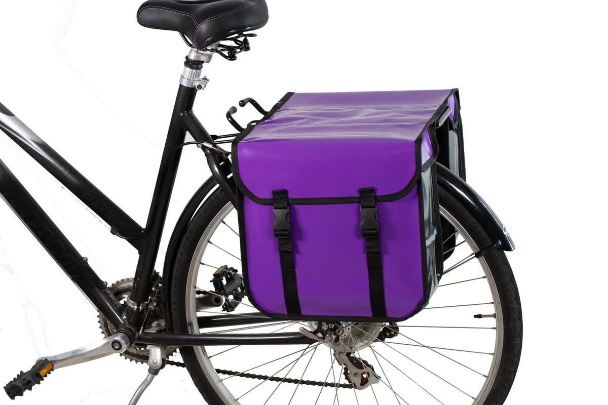 BikyBag Classic CW - Borse doppie impermeabili per bicicletta (Viola) - BikyBag