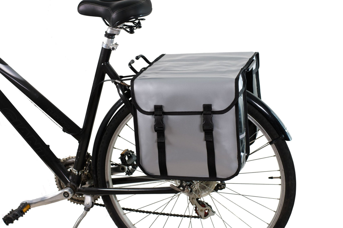 BikyBag Classic CW - Waterproof Bicycle Double Panniers (Silver) - BikyBag