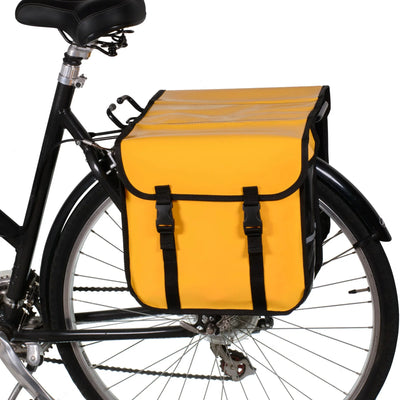 BikyBag Classic CW - Sacoches doubles imperméables pour vélo (Jaune) - BikyBag