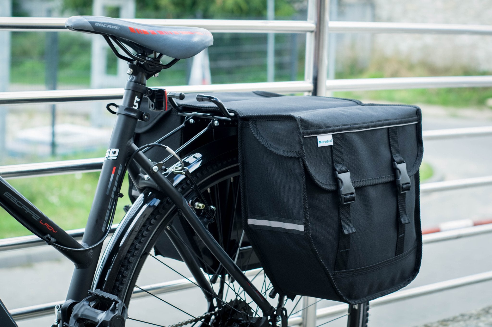 BikyBag Model M Bicycle Double Panniers Black