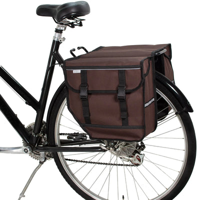 BikyBag Model M - Sacoches doubles pour vélo (Marron) - BikyBag